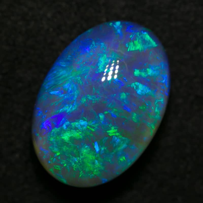 4.48 ct gem black opal 12x8.5x6.5mm