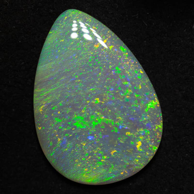 4.51 ct dark opal 19x17.5x2.5mm