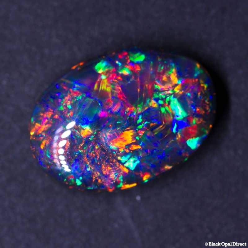 4.51 ct gem black opal 19x15x5mm