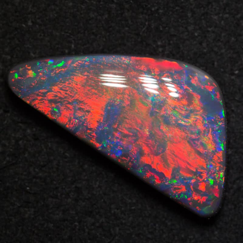 4.52 ct gem black opal 18.6x9.2x4.6mm