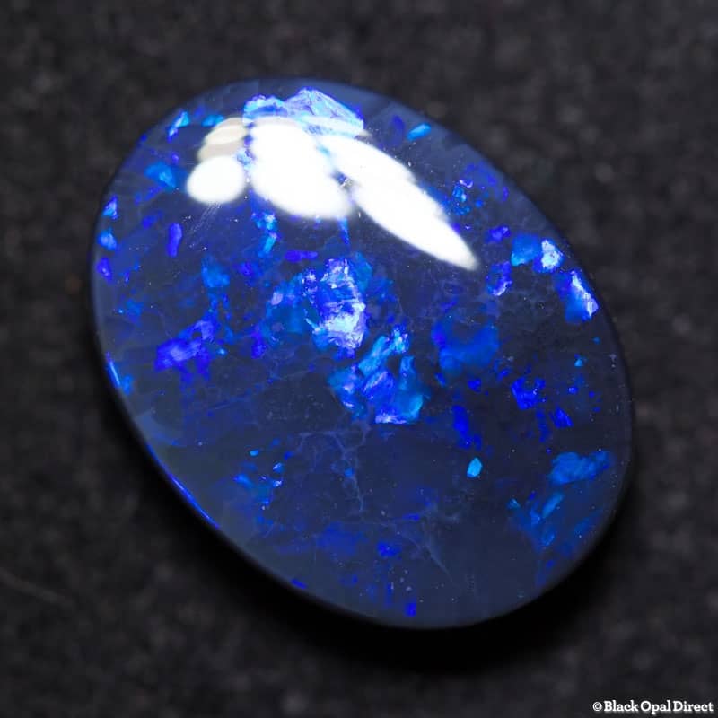 4.55 ct black opal 13.6x10.4x4.4mm Darrell Eads
