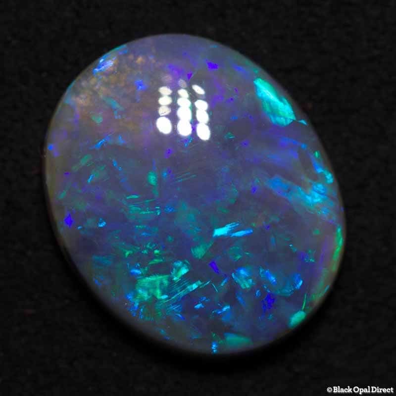 4.63 ct semi black opal 14x12x4mm