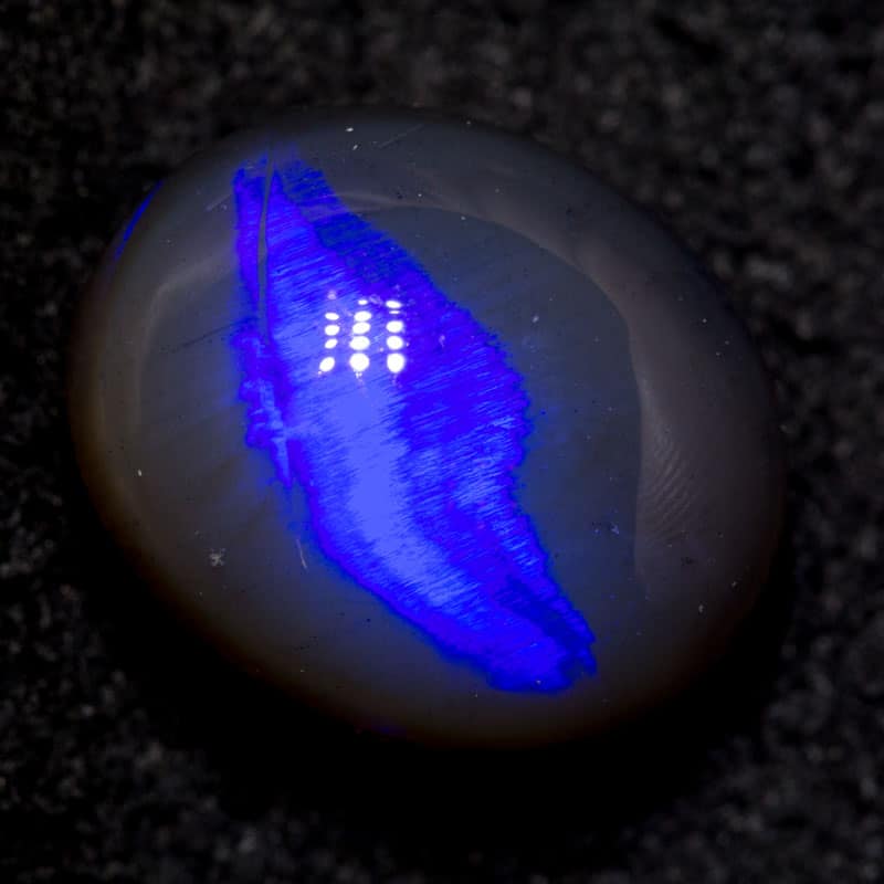 4.70 ct black crystal opal 11.3x9.3x7.6mm