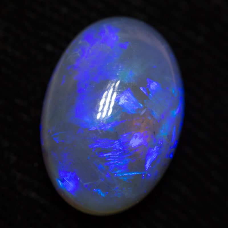 4.70 ct black crystal opal 13.3x9.7x6mm