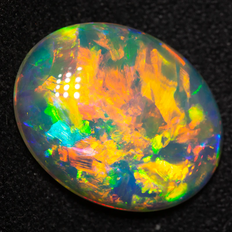 4.91 ct gem crystal opal 15.5x12.3x3.9mm