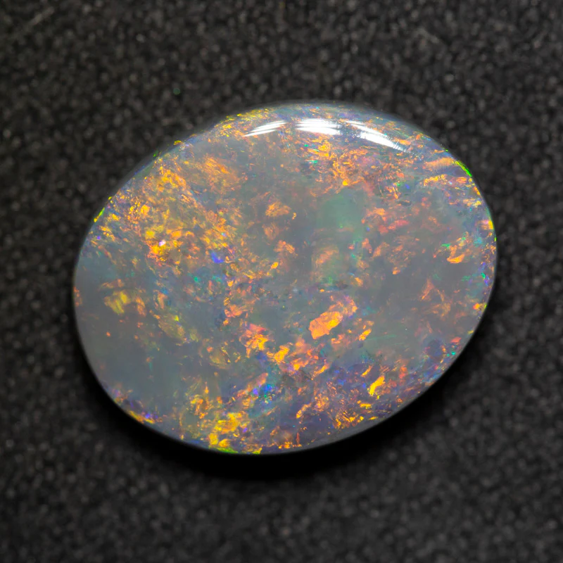 4.94 ct dark opal 14.2x11.4x4.4mm