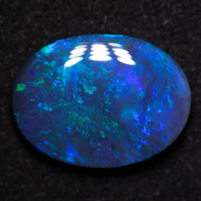 4.96 ct black opal 16x12x4mm