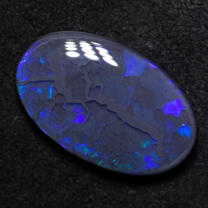 4.96ct black opal 17.8x11.1x3.8mm