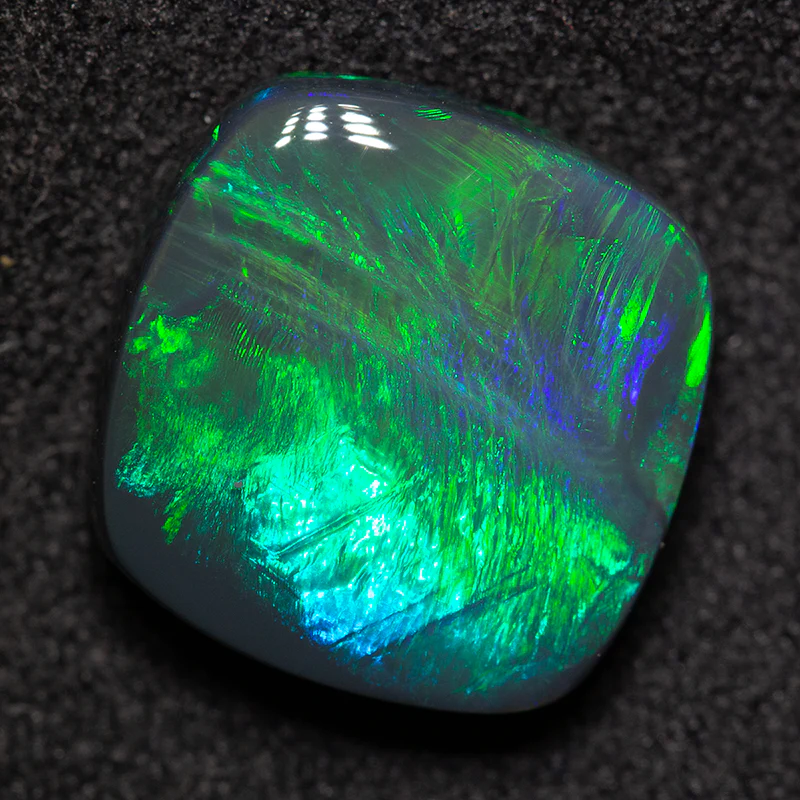 4.99 ct black opal 11.7x11.7x4.7mm