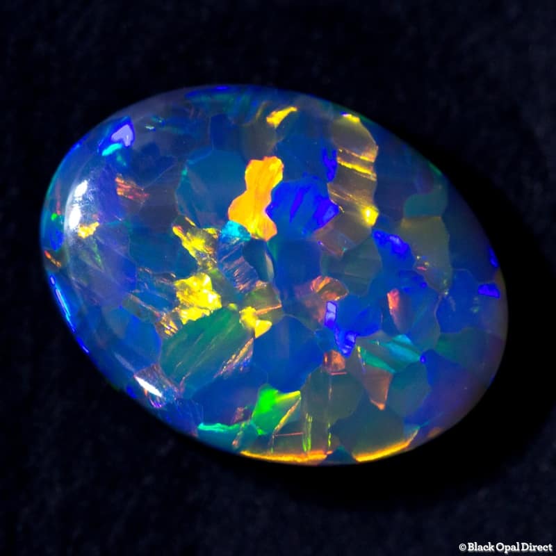 4.99 ct black opal 15x12x5mm