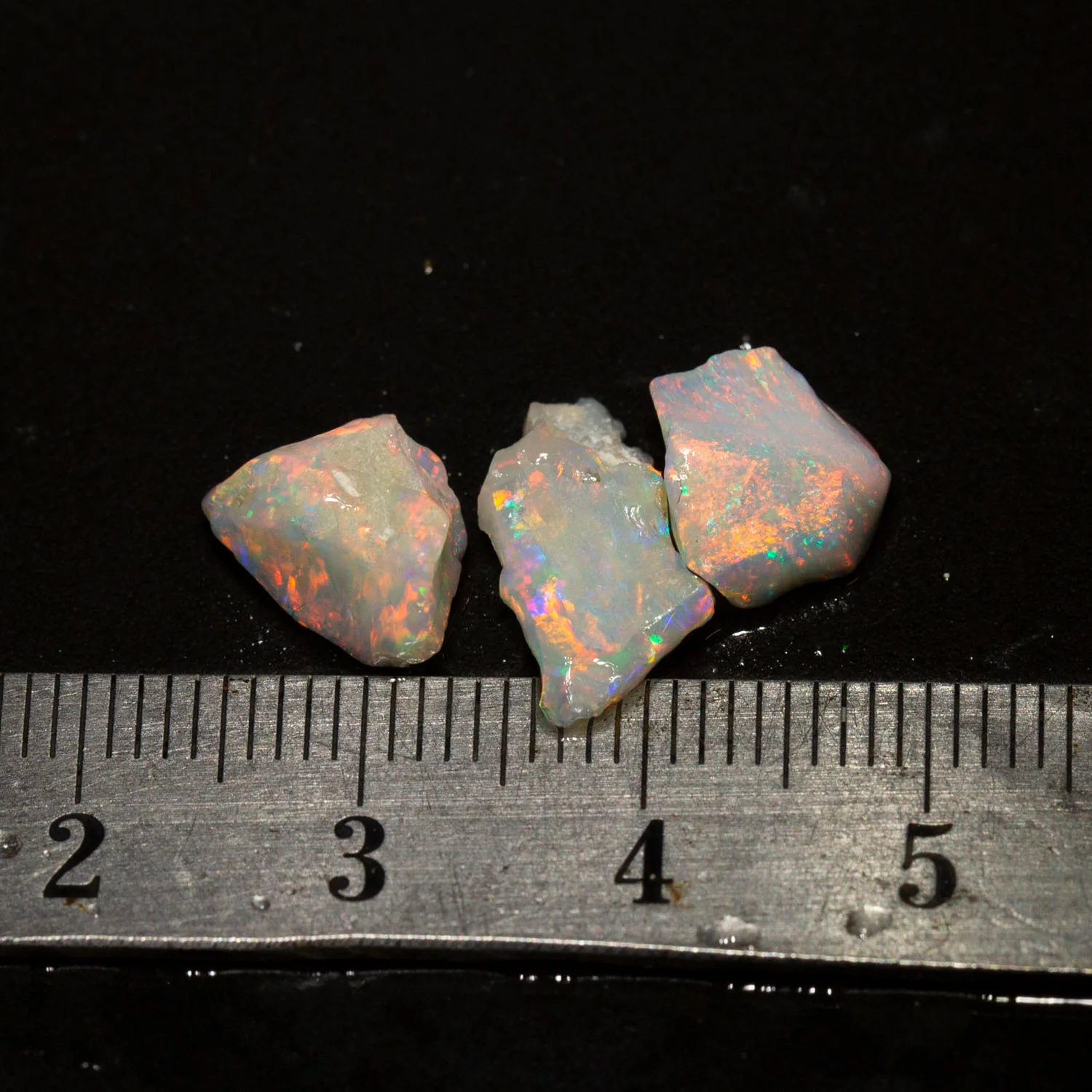4 ct rough opal parcel 3pc