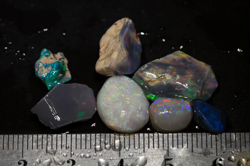 41 ct rough opal parcel 7pc