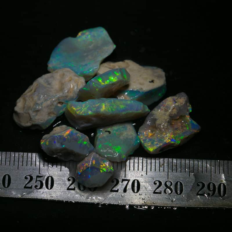 41 ct rough opal parcel for intermediate opal cutters 9 pc