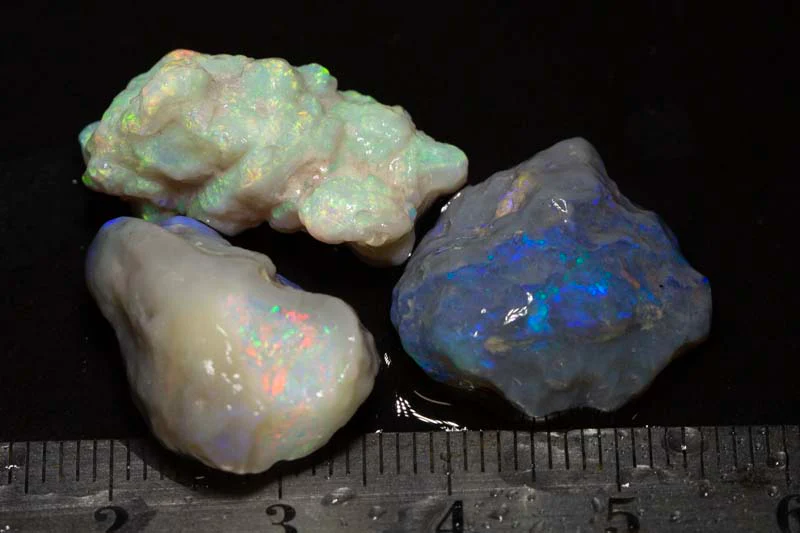 42 ct rough opal parcel 3pc