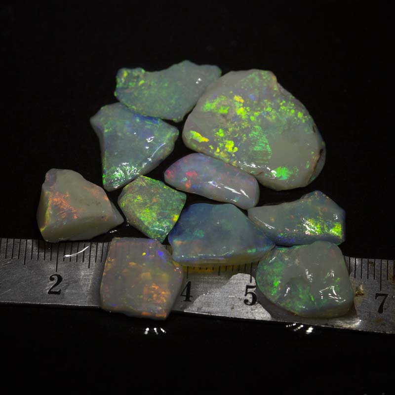 43 ct rough and rubbed opal parcel 10pc