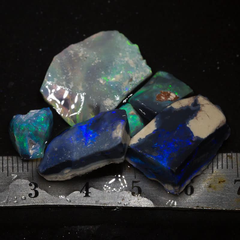 43 ct rough opal parcel 6pc