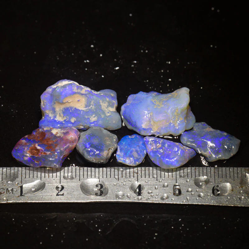 43 ct rough opal parcel 7pc