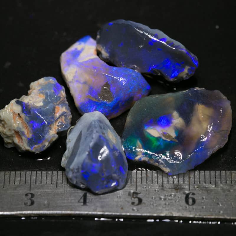 44 ct rough opal parcel 5 pieces