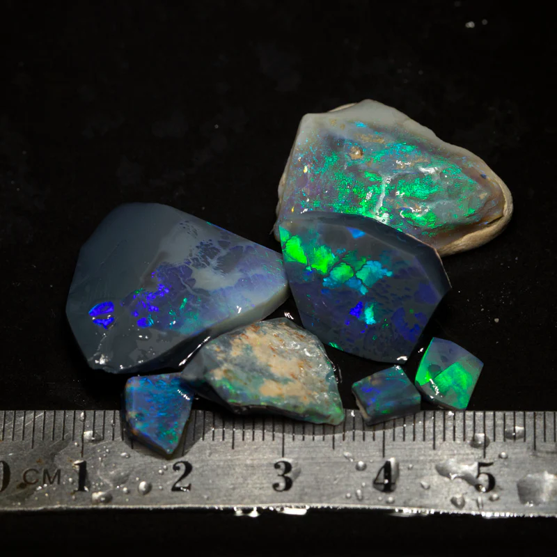 45 ct rough opal parcel 7pc