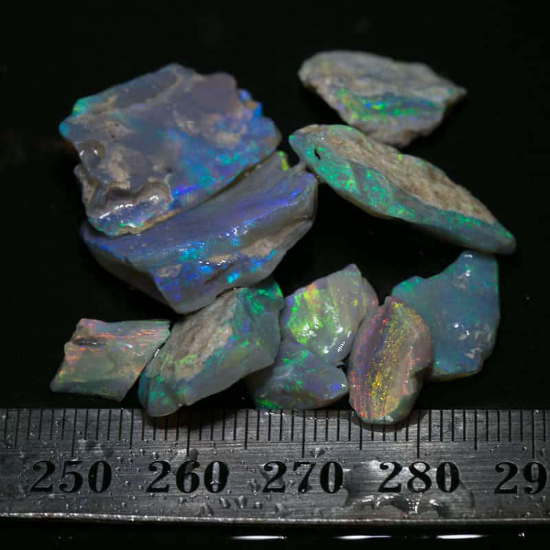 47 ct 10pc rough opal parcel for intermediate cutters