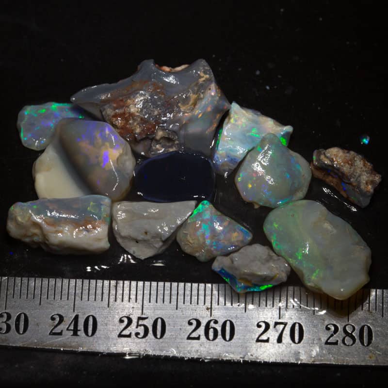 47 ct rough opal parcel 12 pieces