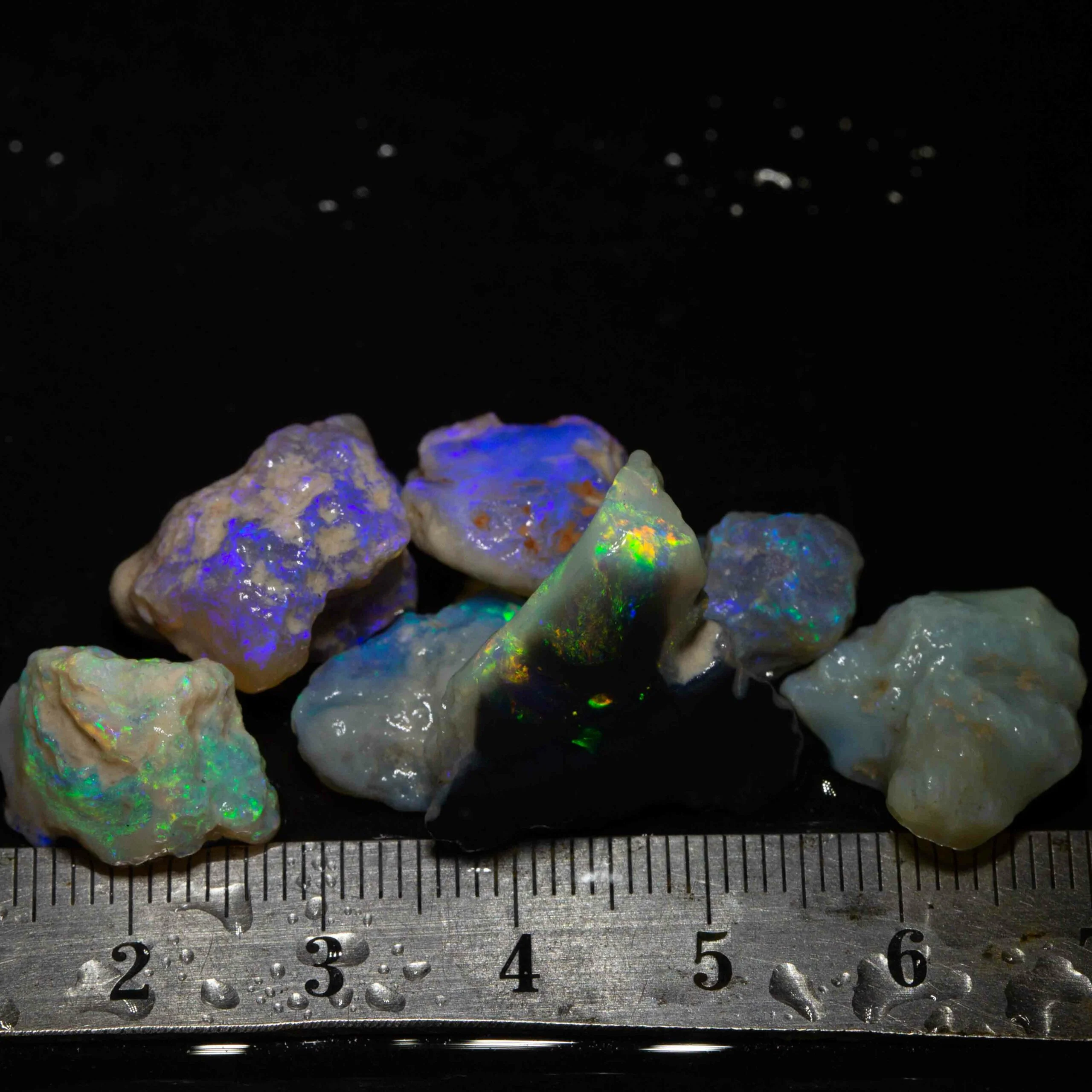 47 ct rough opal parcel 7pc