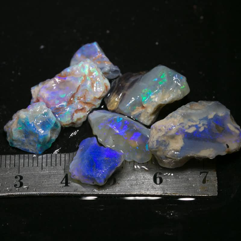 47 ct rough opal parcel 9 pieces