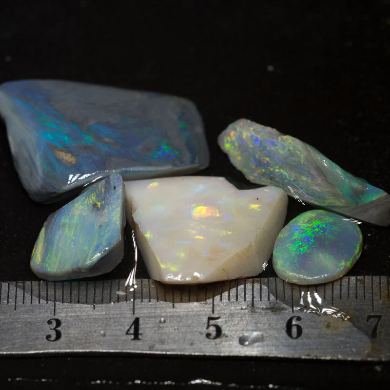 47 ct rough &rubbed opal parcel 5pc