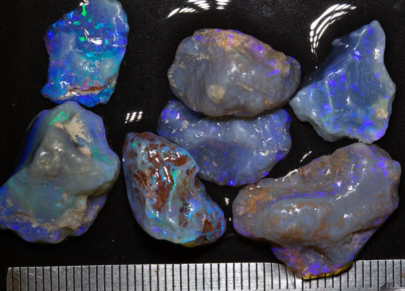 49 ct rough opal parcel 7 pieces