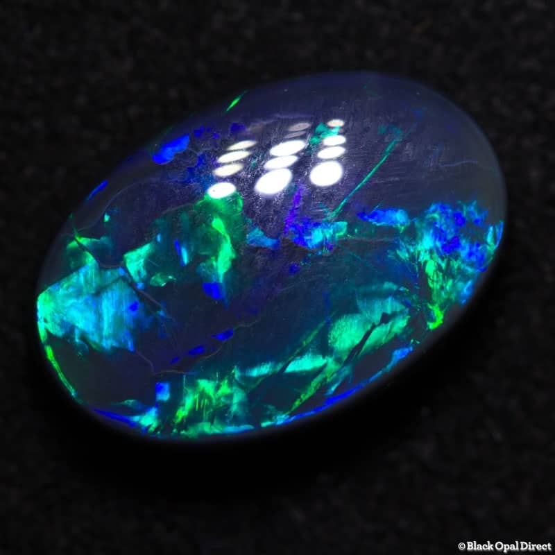 5.00 ct black opal 14x10x5mm