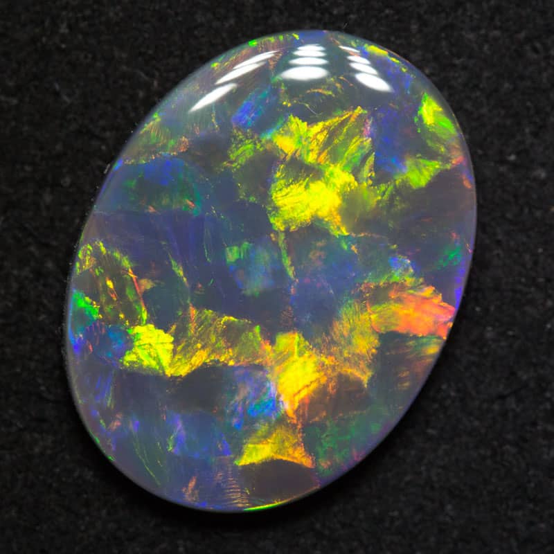 5.10 ct black opal 16.9x12.8x3.4mm