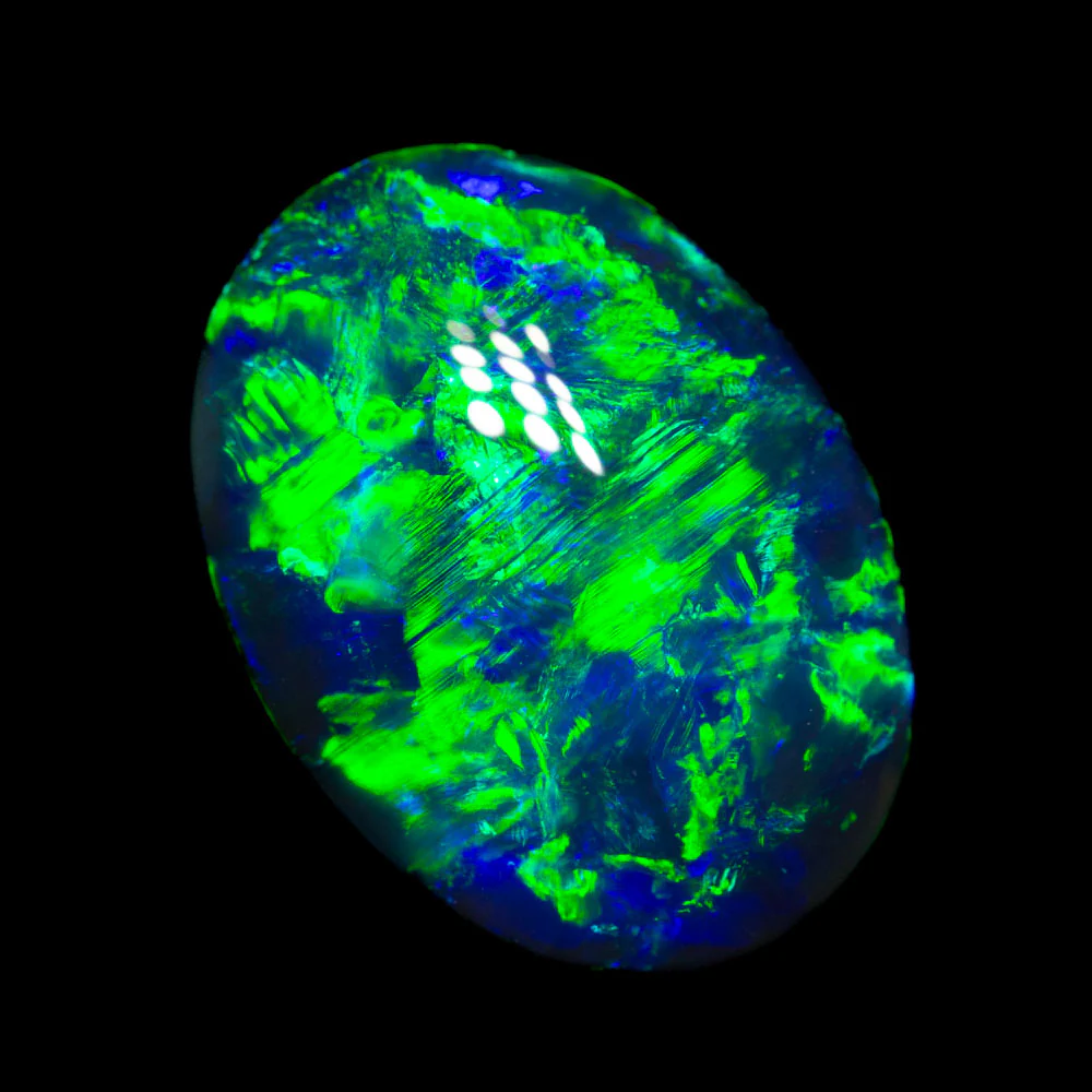 5.11 ct gem black opal 13.4x9.8x6.2mm