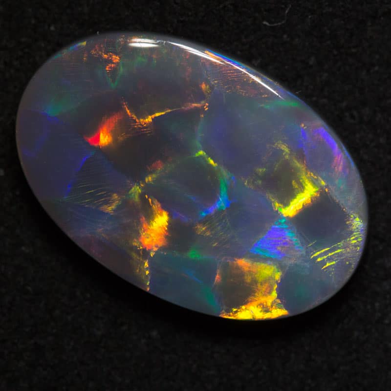 5.13 ct dark opal 16.8x11.2x4.1mm
