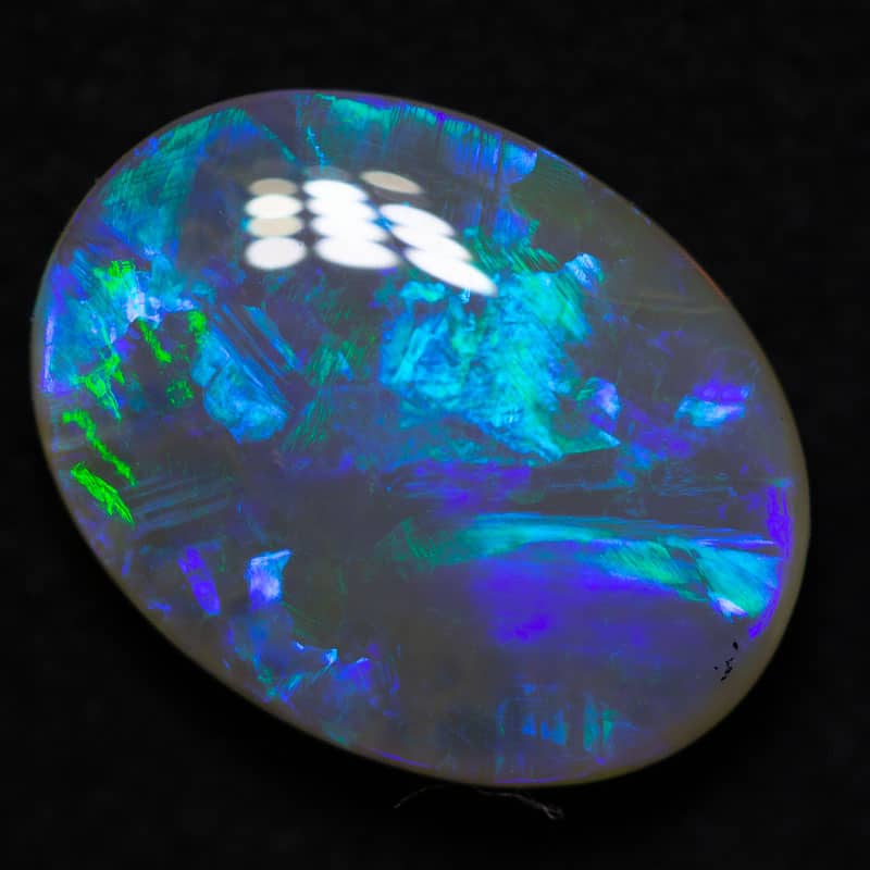 5.18 ct dark crystal opal 15x11x4.5mm