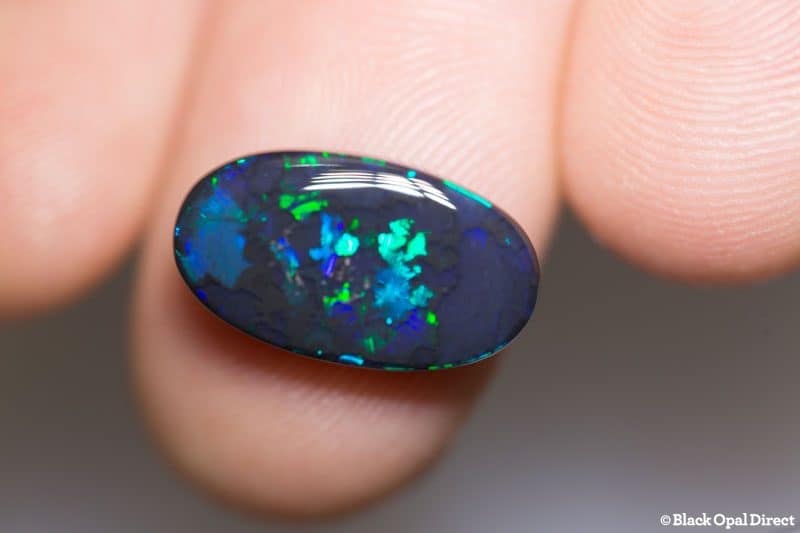 5.40 ct black opal 17x9.5x5mm