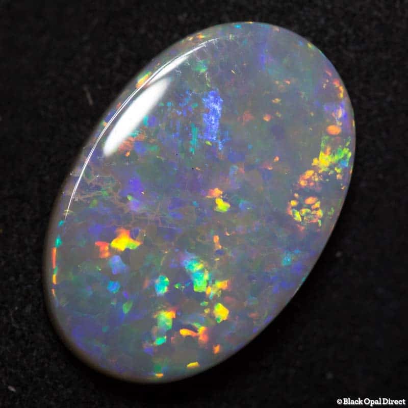 5.53 ct semi black opal 18x12x3mm