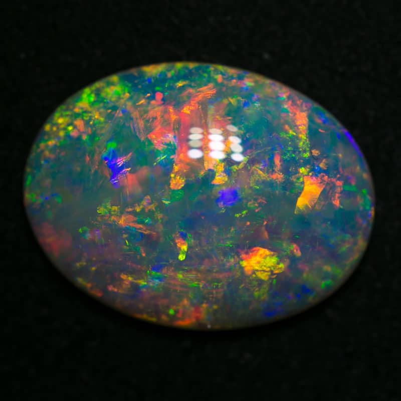 5.79 ct gem double sided crystal opal 17x13x4mm