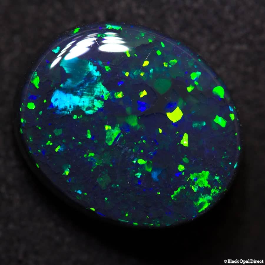 5.83 ct gem black opal 14x11.5x5mm - Image 2