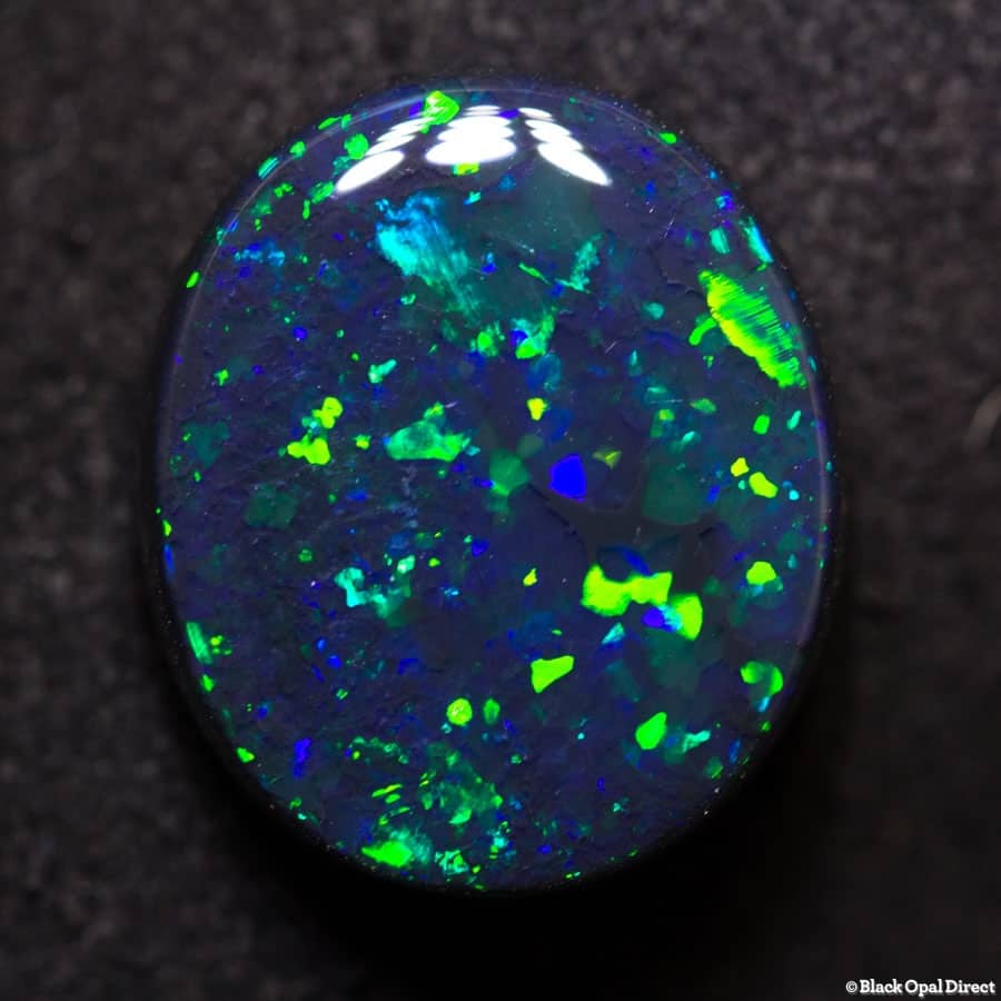 5.83 ct gem black opal 14x11.5x5mm - Image 3