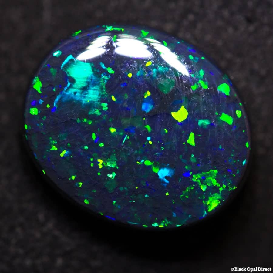 5.83 ct gem black opal 14x11.5x5mm - Image 4