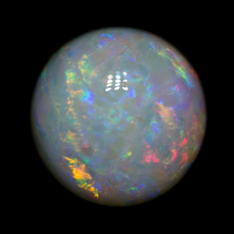 5.96 ct white opal 11.5x11.5x7mm