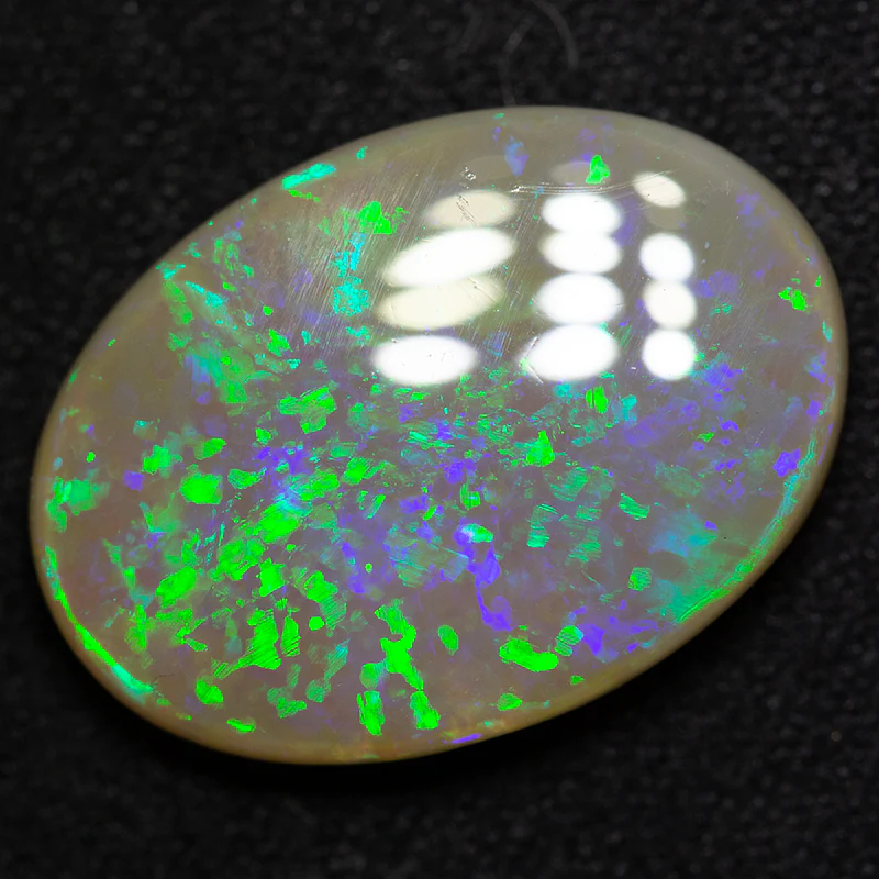 5.99 ct dark opal 17.3x12.4x4.2mm