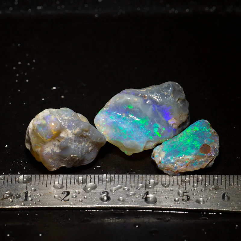 50 ct rough opal parcel 3pc