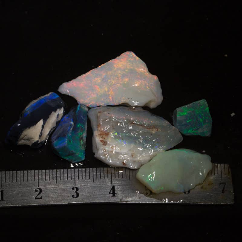 50 ct rough opal parcel 6pc