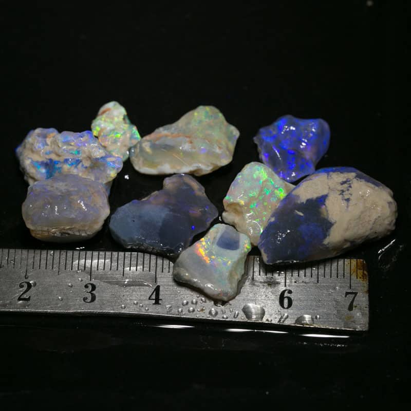 50 ct rough opal parcel 9 pieces