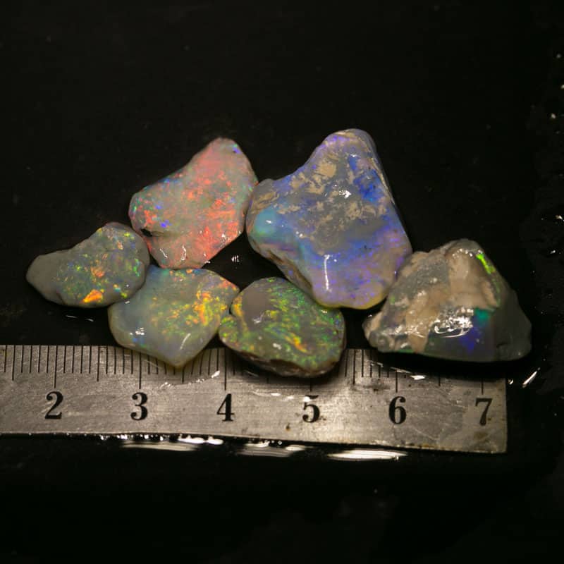 51 ct rough opal parcel 6 pieces