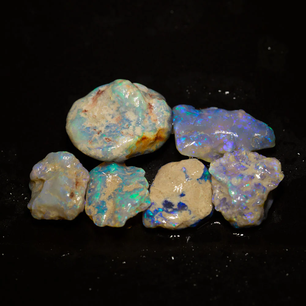 52 ct rough opal parcel 6pc