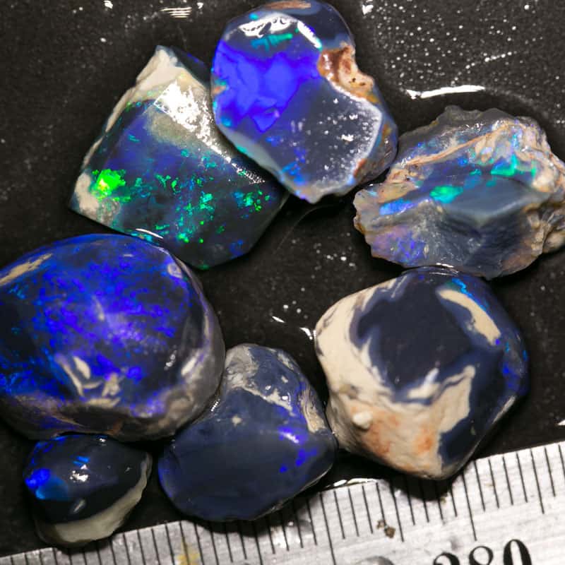 52 ct rough opal parcel 7 pieces