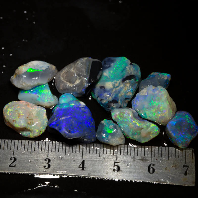 54 ct rough opal parcel 12pc