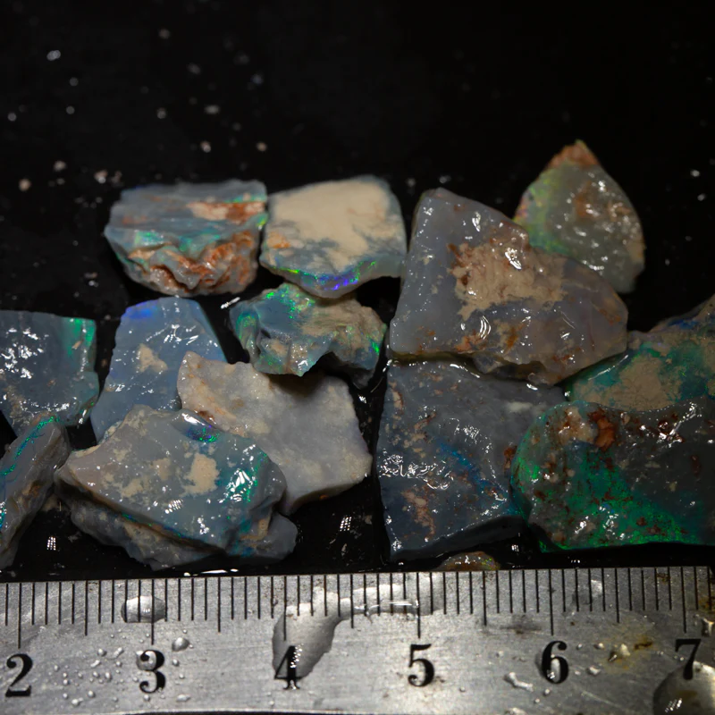 54 ct rough opal parcel 13pc